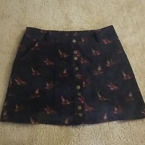 A-line Bird Skirt.